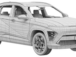Hyundai KONA Electric 2024 3D Model