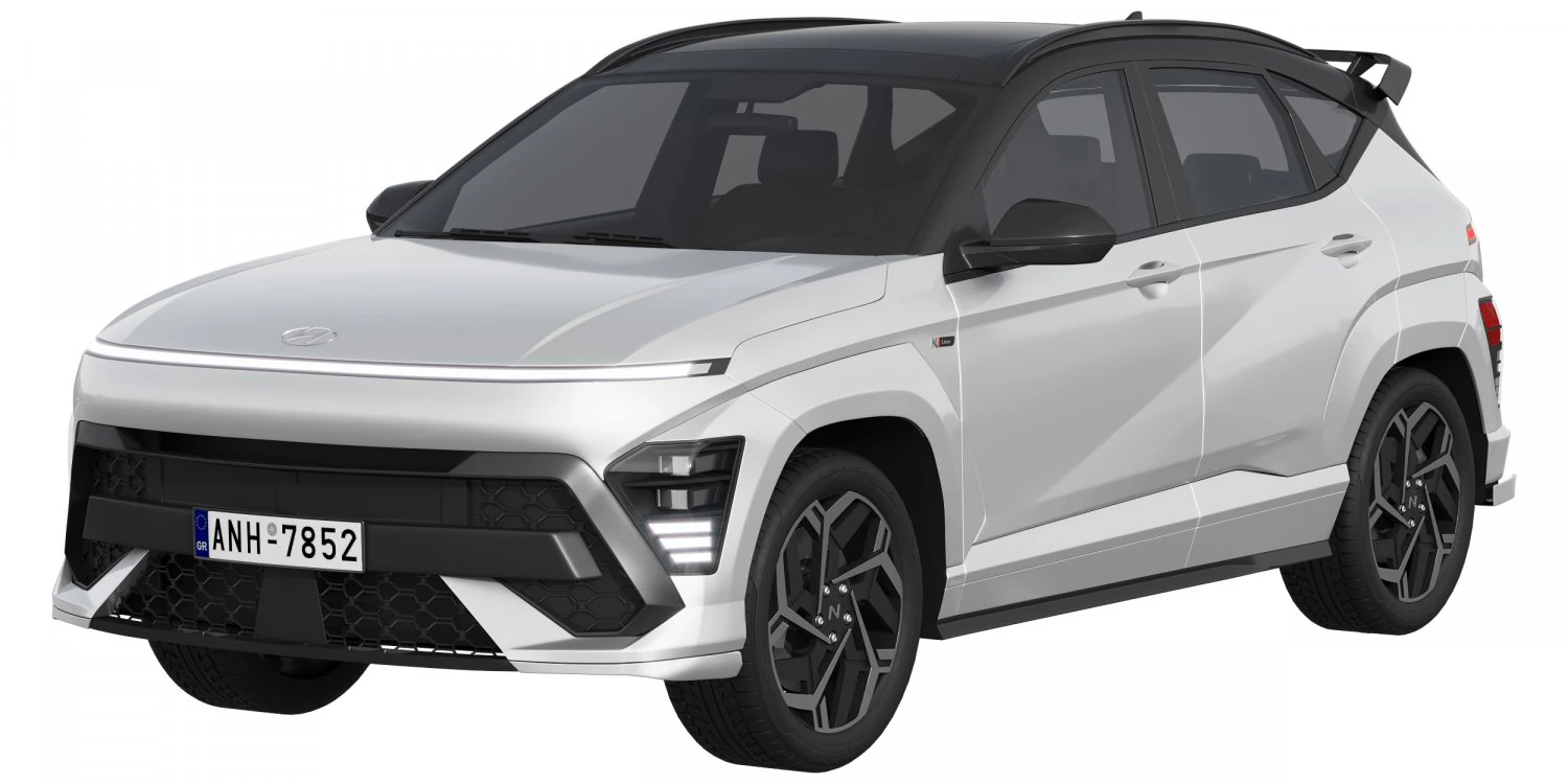 Hyundai Kona N Line 2024 3D Model .c4d .max .obj .3ds .fbx .stl .blend 