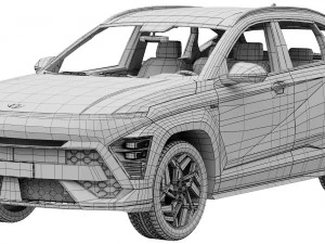 Hyundai Kona N Line 2024 3D Model