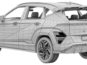 Hyundai Kona N Line 2024 3D Model