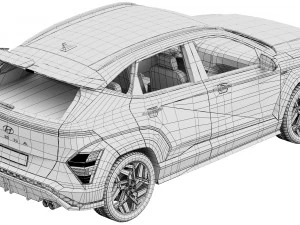 Hyundai Kona N Line 2024 3D Model