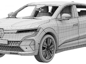 Renault Megane E-Tech 3D Model