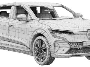 Renault Megane E-Tech 3D Model