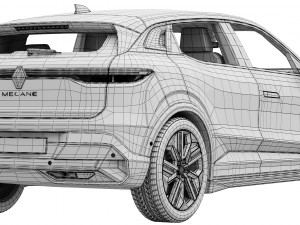 Renault Megane E-Tech Modèle 3D