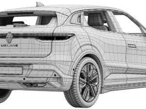 Renault Megane E-Tech 3D Model