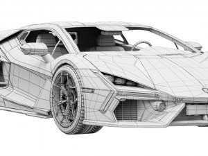 Lamborghini-Revuelto 2023 3D Model