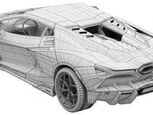Lamborghini-Revuelto 2023 3D Model