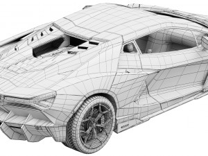 Lamborghini-Revuelto 2023 3D Model