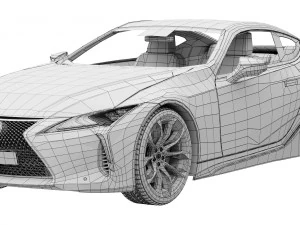 Lexus LC 500 2023 3D Model