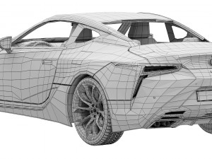 Lexus LC 500 2023 3D 모델