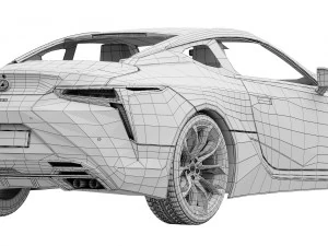 Lexus LC 500 2023 3D Model