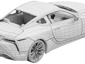 Lexus LC 500 2023 3D 모델