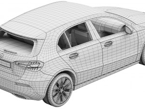 Mercedes-Benz A-Class 2023 3D Model