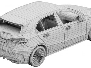 Mercedes-Benz A-Class AMG 2023 Model 3D