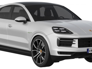 Porsche Cayenne E-Hybrid Coupe 2024 Modelo 3D