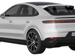 Porsche Cayenne E-Hybrid Coupe 2024 Modelo 3D