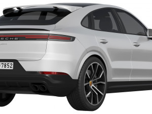 Porsche Cayenne E-Hybrid Coupe 2024 Modelo 3D