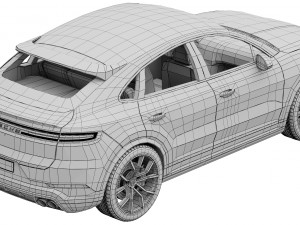 Porsche Cayenne E-Hybrid Coupe 2024 Modelo 3D