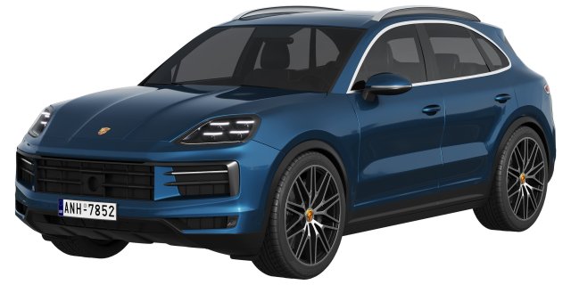Porsche Cayenne 2024 3D Модель .c4d .max .obj .3ds .fbx .stl .blend