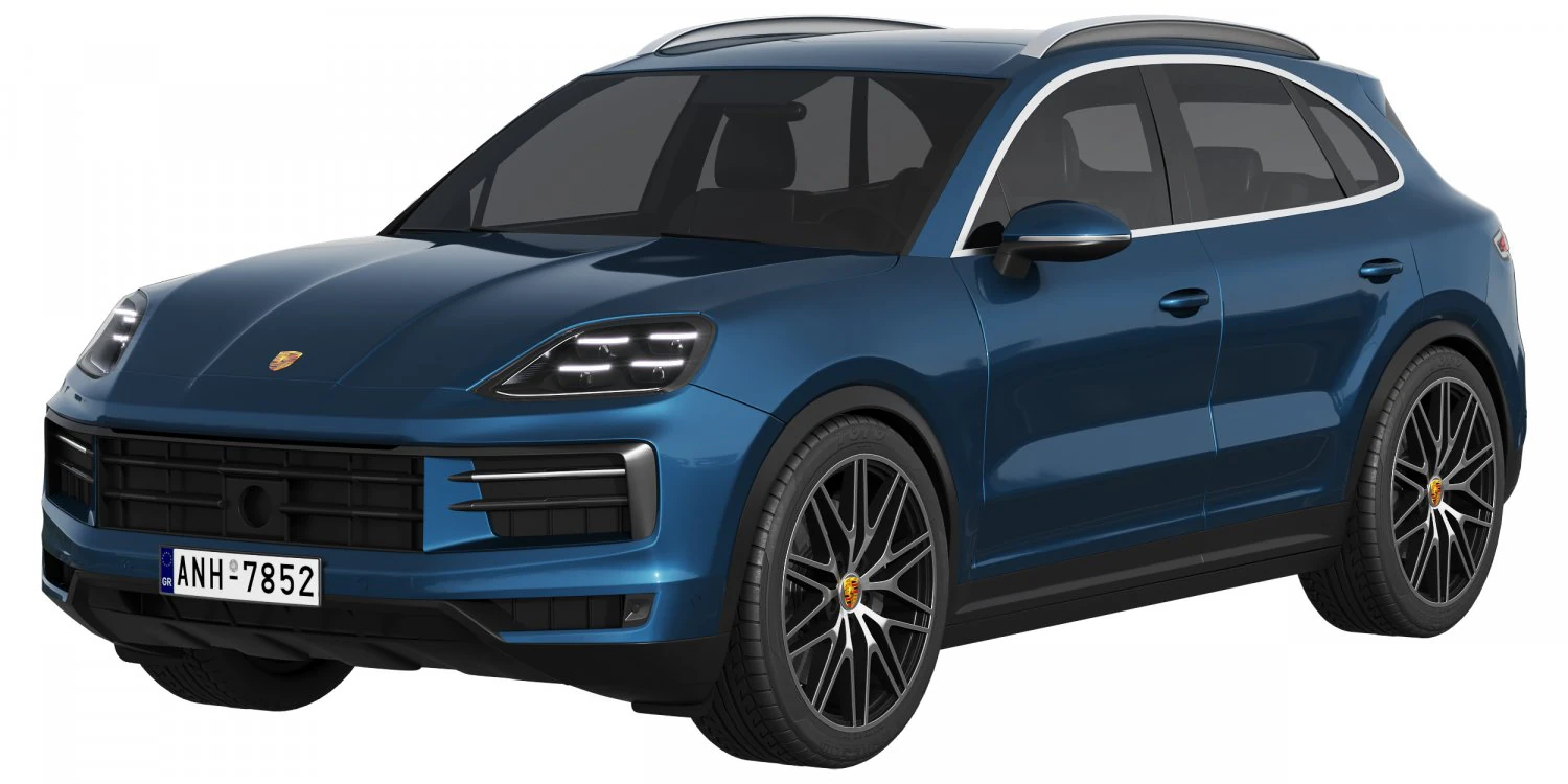 Porsche Cayenne 2024 3D Model .c4d .max .obj .3ds .fbx .stl .blend 