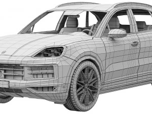 Porsche Cayenne 2024 3D Model