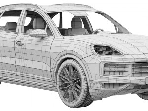 Porsche Cayenne 2024 3D Модель