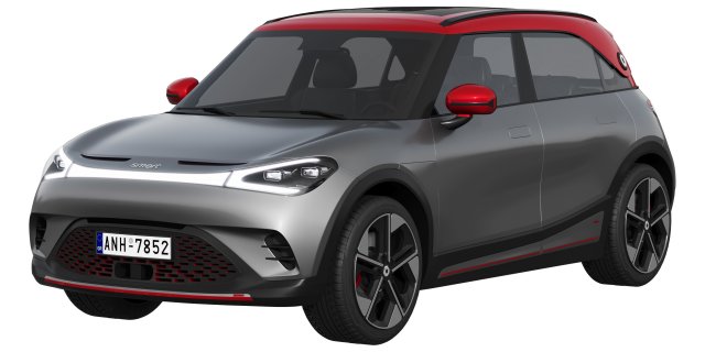 Smart 1 Brabus 3D Model .c4d .max .obj .3ds .fbx .stl .blend 