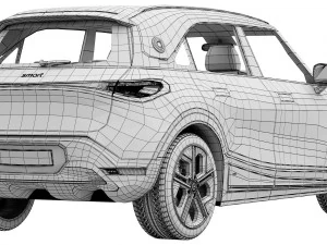 Smart 1 Brabus 3D Model