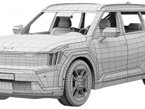 KIA EV9 Modelo 3D