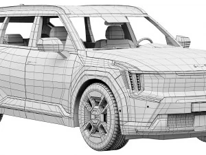 KIA EV9 3D Model