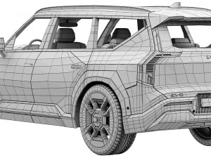 KIA EV9 3D Model