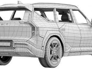 KIA EV9 Modelo 3D