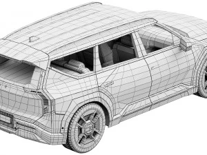 KIA EV9 3D Model