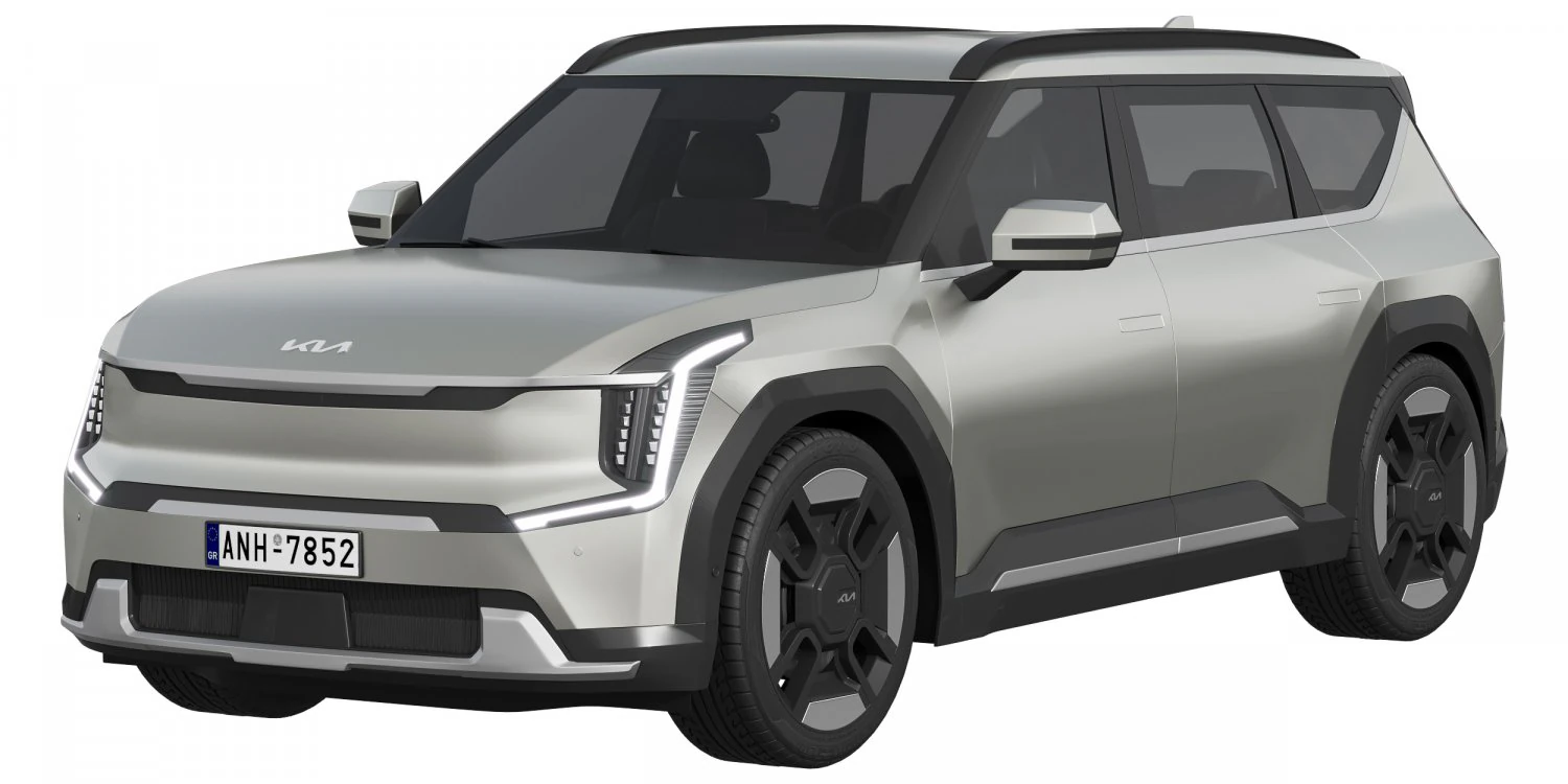 KIA EV9 3D Model .c4d .max .obj .3ds .fbx .stl .blend