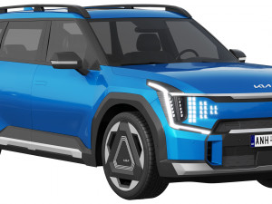 Kia EV9 GT-Line 3D 模型