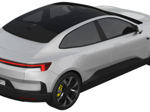 Polestar 4 2024 3D मॉडल