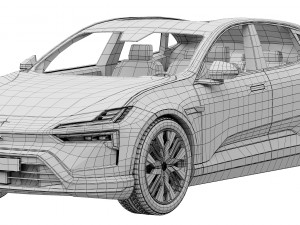 Polestar 4 2024 3D मॉडल