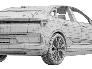 Polestar 4 2024 3D मॉडल