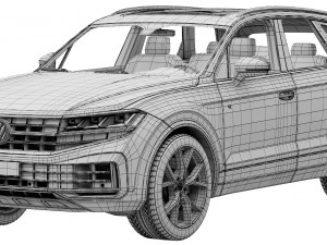 Volkswagen Touareg R eHybrid 2024 3D-Modell