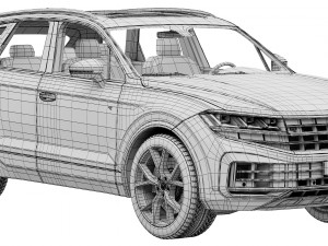 Volkswagen Touareg R eHybrid 2024 3D-Modell