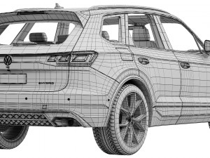 Volkswagen Touareg R eHybrid 2024 3D-Modell