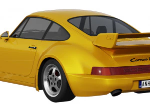 Porsche 911 Carrera RS 964 3D Model