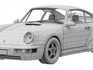 Porsche 911 Carrera RS 964 3D Model