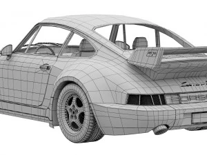 Porsche 911 Carrera RS 964 3D Model