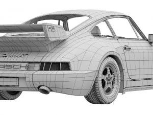Porsche 911 Carrera RS 964 3D Model