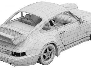 Porsche 911 Carrera RS 964 3D Model