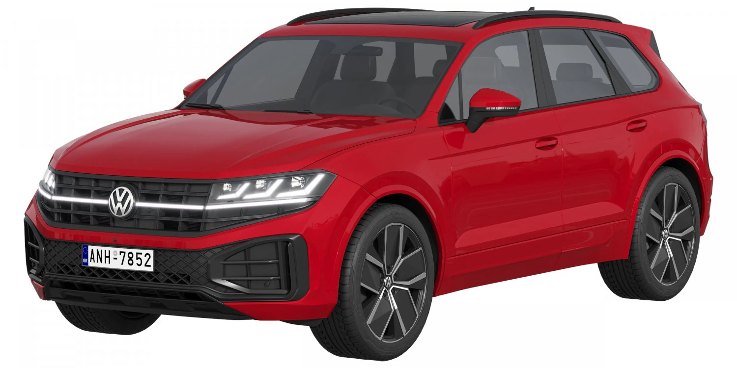 Volkswagen Touareg 2024 3D Model .c4d .max .obj .3ds .fbx .stl .blend 