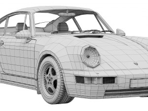 Porsche 911 964 Turbo 1993 Modelo 3D