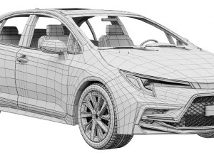 Toyota Corolla Sedan hybrid 2023 Model 3D