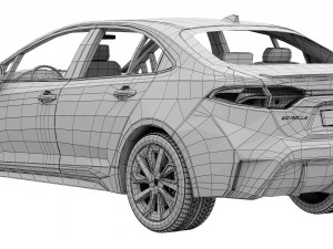 Toyota Corolla Sedan hybrid 2023 Model 3D